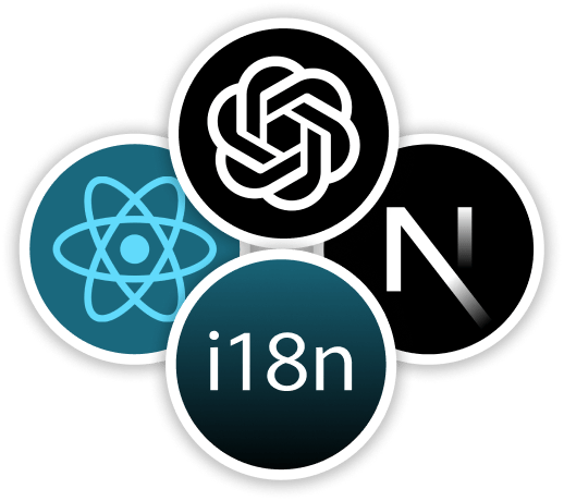 OpenAI, NextJS, React, i18n