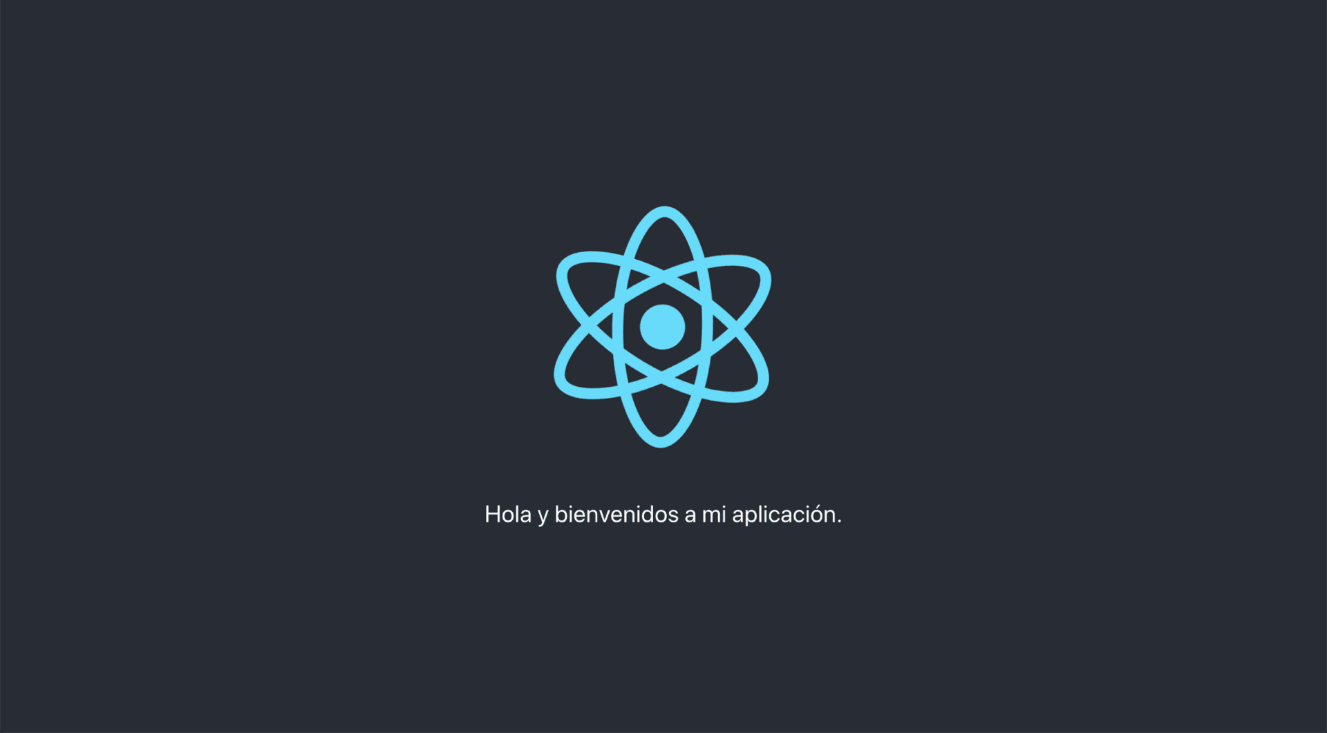 Default create-react-app page with Spanish strings from i18nexus