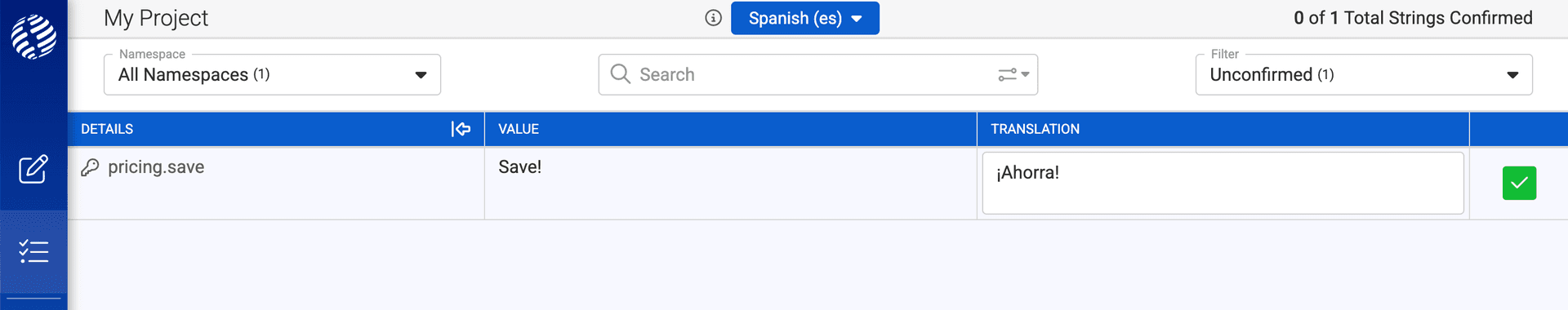 i18nexus Translator View